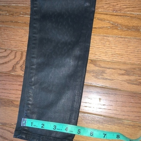 Roberto Cavalli Black Skinny Leopard Print Coated Jeans Size 42 IT (US 6) NWT - Picture 10 of 13
